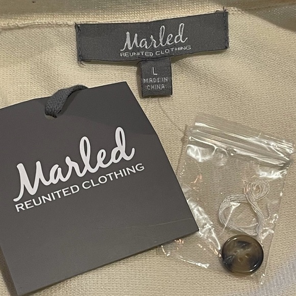 Marled Cream Color Cardigan Lightweight Sweater Size Large Short Sleeve NWT - Picture 8 of 11